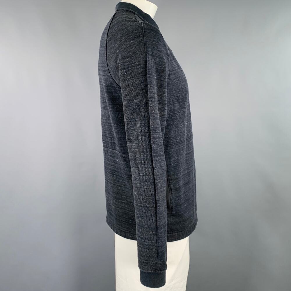 NIKE Size L Grey White Logo Cotton Polyester Zip Up Sweatshirt - Picture 2 of 6